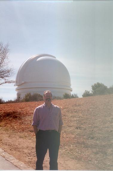 Me at Mt. Palomar, California, about 2001, Photo by John Williams